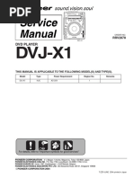 CDJ-800 Service Manual Overview | PDF | Laser | Switch