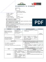 Sesión de Aprendizaje N8 - Cta2° - Sistema Circulatorio