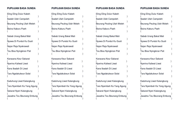 Pupujian Bahasa Sunda PDF