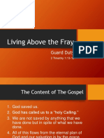 Living Above The Fray: Guard Duty