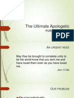 The Ultimate Apologetic: Pursuing Unity