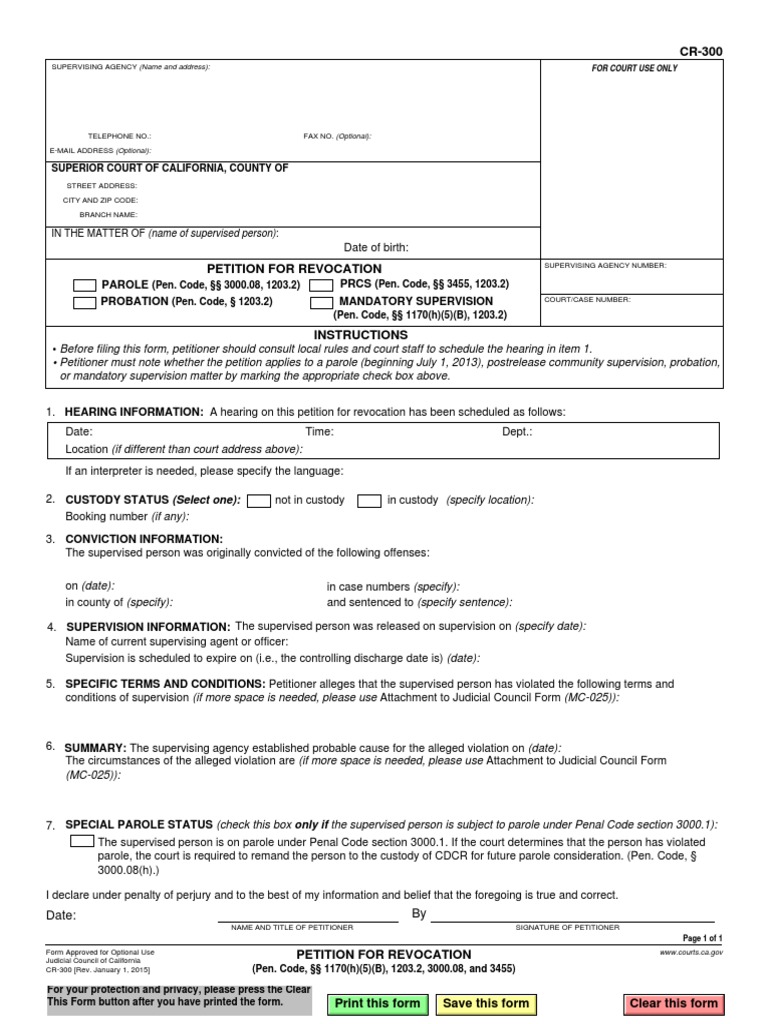 Overview Of Probation And Supervised Release Conditions – MENW