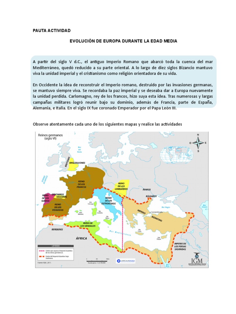 Evolución de Europa en la Edad Media | PDF | imperio Romano | imperio ...