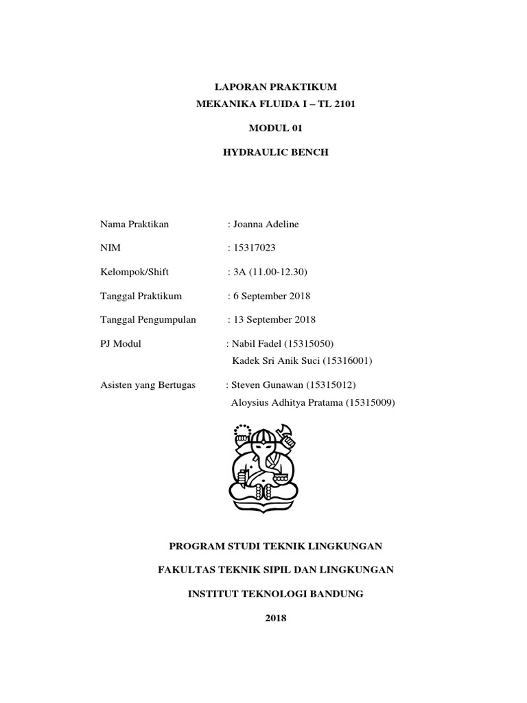 Laporan Hydraulic Bench PDF