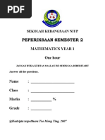 Year 2 Mathematics Worksheet | PDF | Mathematics | Teaching Mathematics