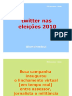 Twitter nas eleições 2010 - XV Seacom