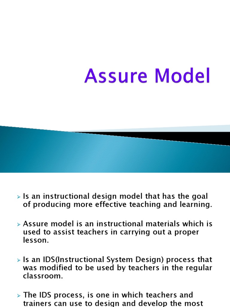 Assure Model | PDF | Learning | Teachers