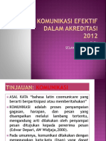 Komunikasi Efektif Dalam Akreditasi 2012