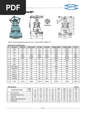 I.3.11 GlobeVlv ForgedSteel NPT 800WOG