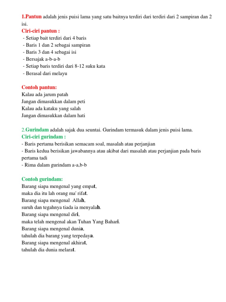 Contoh Puisi 2 Bait 8 Baris KT Puisi