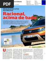 NOVO DACIA DUSTER TCe 125 4X2 NA "CARROS & MOTORES"