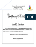 Certificate of Paticipation RTOT RPMS Template