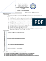 Republic of The Philippines Department of Education Region VI - Western Visayas Schools Division of Iloilo Leon, Iloilo