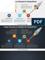 2 0180 5 Step Process Rocket Diagram PGo 16 9