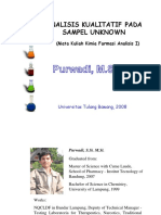 Analisis Unknown Sampel