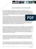 Gonzalo Rojas, El Derecho de Rebelión y El "Pronunciamiento"