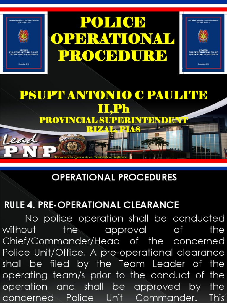 POlice Operational Procedure.ppt Search Warrant Arrest