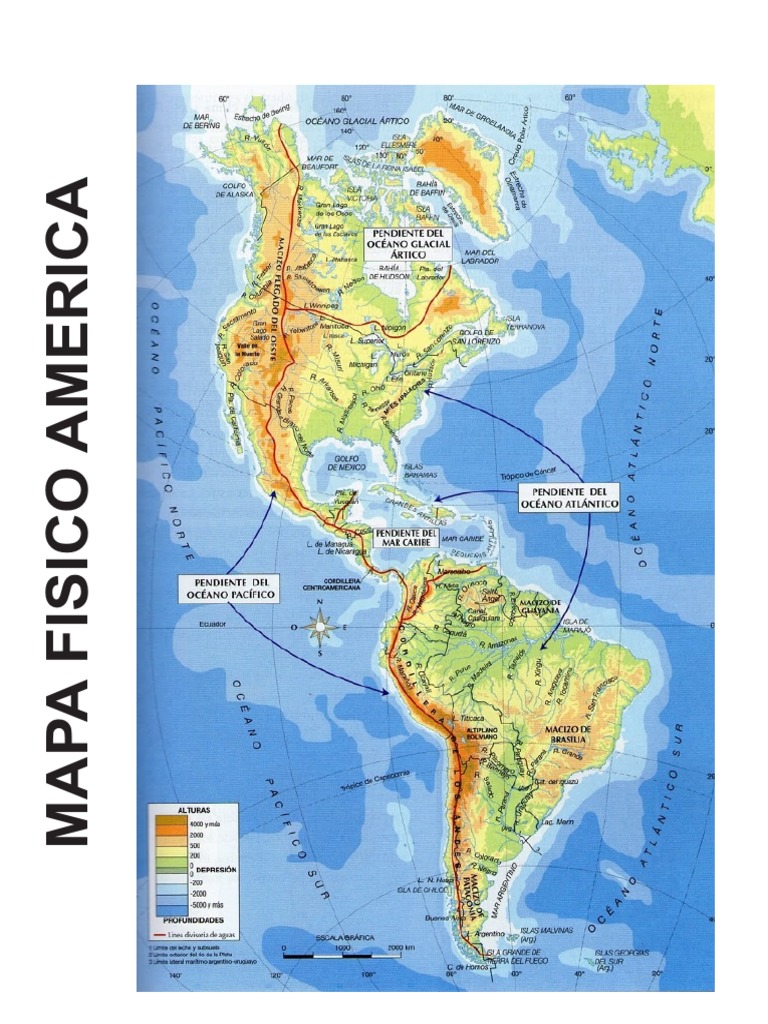 Mapa Fisico De America PDF