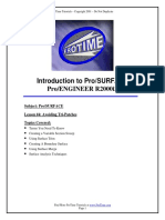 Introduction To Pro/SURFACE Pro/ENGINEER R2000i2: Subject: Pro/SURFACE Lesson #4: Avoiding Tri-Patches Topics Covered