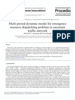 Multi-Period Dynamic Model For Emergency Resource Dispatching Problem in Uncertain Traffic Network