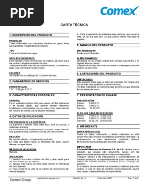 Comex River Tinta Base Agua Tinta Madera