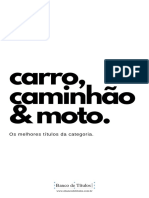 Melhores títulos de carros, caminhões e motos