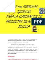 Formulas Quimicas de Productos de Limpieza PDF