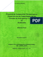 Proyecto de Cooperación Tecnica para El Desarrollo de Las Capacidades de Los CAT's en Guatemala, JICA