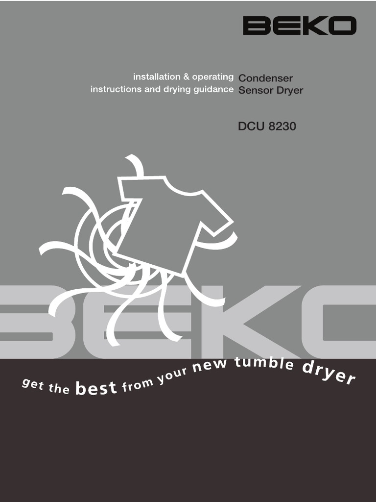 Beko Tumble Drier Manual PDF Ac Power Plugs And Sockets Clothes Dryer