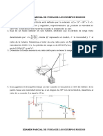 Examen Parcial 2017-II, Fisica de Los Cuerpos Rigidos