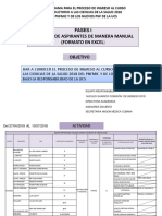 Cronograma para El Proceso de Ingreso Al Curso 10-07-18