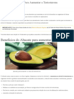 10 Super Alimentos para Aumentar A Testosterona (Sem Remédios) PDF