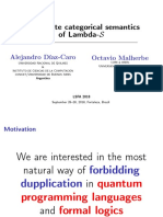A Concrete Categorical Semantics For Lambda-S