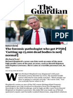 Forensic Pathologist Richard Shepherd PTSD Cutting Up 23000 Bodies Not Normal PDF