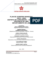 Plan Partido Aprista Peruano