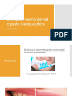 Blanqueamiento Dental o Pasta Blanqueadora