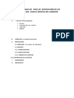 Plan de Trabajo de Rentabilidad Entre Un Taxista Formal e Informal