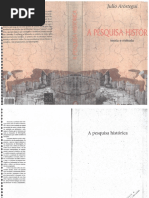 AROSTEGUI, Julio. a Pesquisa Histórica