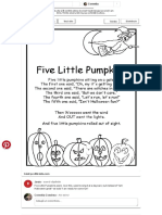 Five Little Pumpkins Poem