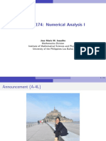 Slides On Numerical Analysis