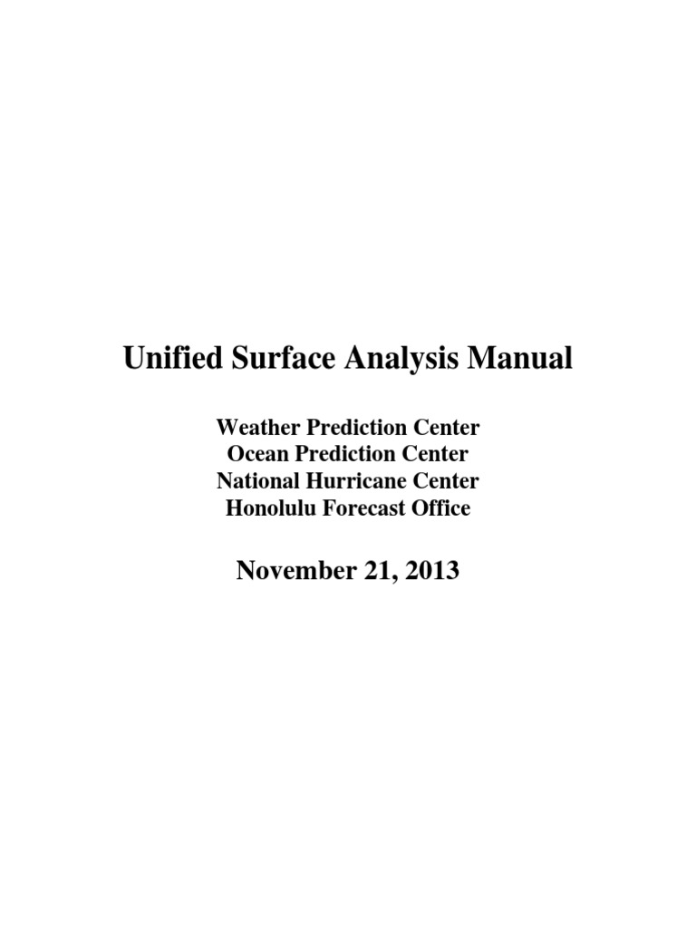 Weather Surface Analysis Guide Pdf Tropical Cyclones Wound