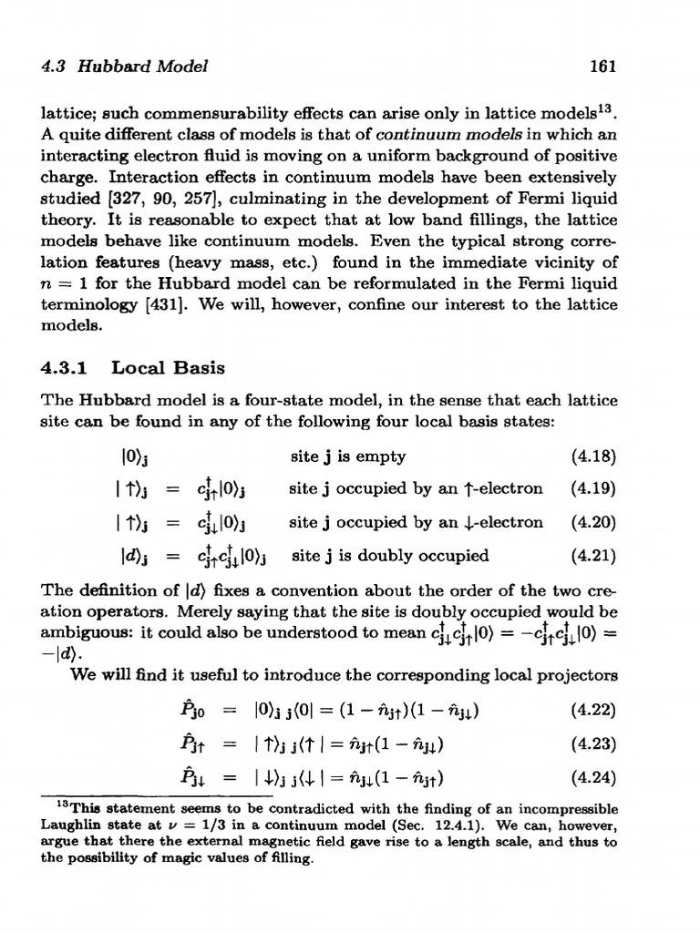 Overview of the Hubbard Model | PDF