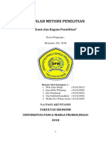 Kelompok 1 Jenis Ragam Penelitian Metpen 5A Akuntansi