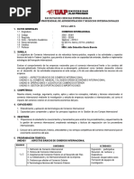 Plan de Estudios Licenciatura en Comercio Internacional y Aduanas | PDF ...