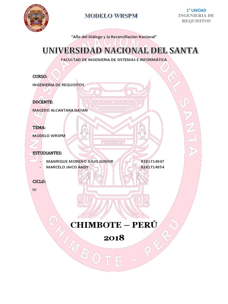 Aplicación del Modelo WRSPM en Sistemas | PDF | café | Software