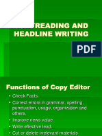 1 Copyreading and Headline Writing