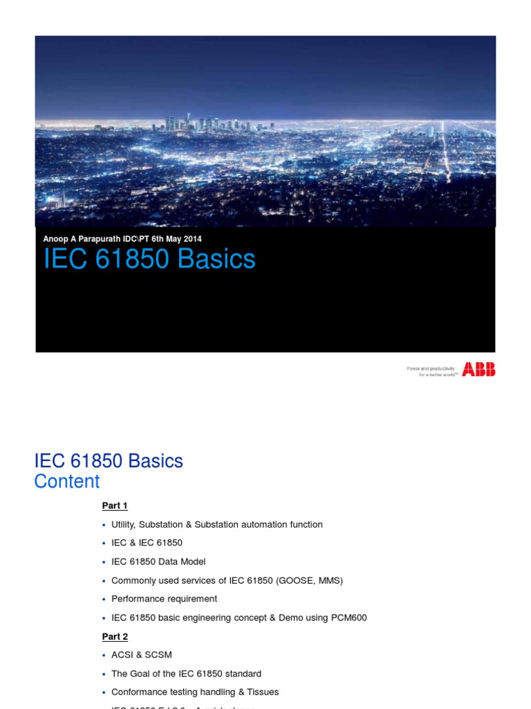 Understanding IEC 61850 Basics PDF | PDF | Electrical Substation ...