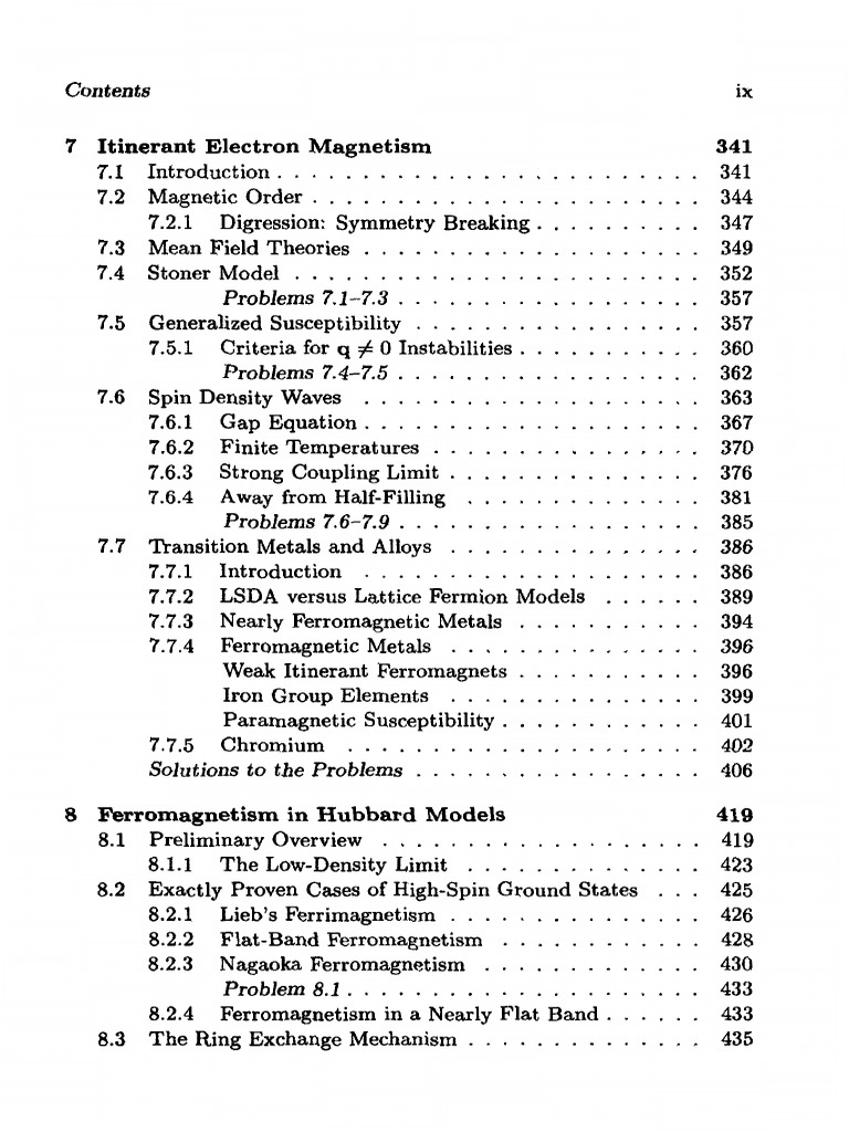 Itinerant Electron Magnetism Overview | PDF | Computers