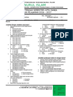 Soal Ujian Semester Pelajaran Penjaskes