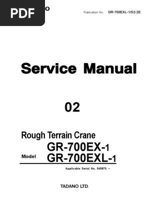 Safety Guidelines for GR-700EXL Crane | PDF | Manual
